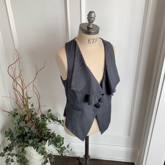 Twentyone Jackets & Blazers - Twentyone Women's Ruffle Men's Inspired Vest